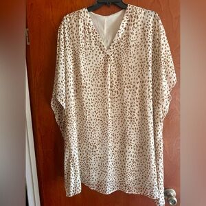 Unbranded Women’s Lightweight Animal Print Tunic Or Cover-Up Size L